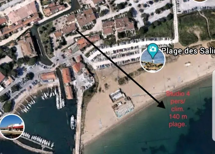 公寓 Grand Aux Salins - Climatisation - Terrasse - 90m De La 耶尔